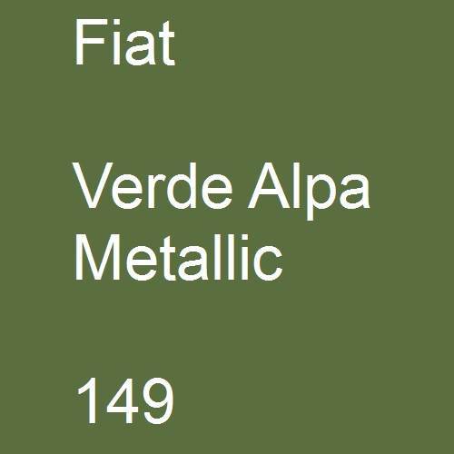 Fiat, Verde Alpa Metallic, 149.